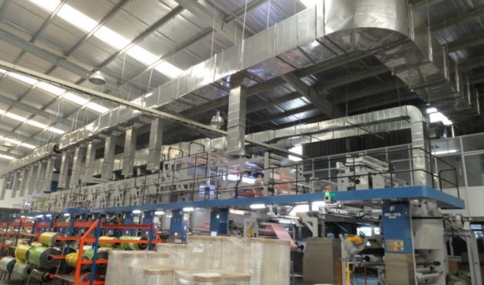HỆ THÔNG HÚT MÙI MÁY IN, HÚT DUNG MÔI XƯỞNG IN
